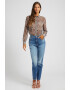 GUESS JEANS Camasa vaporoasa cu model cu animal print - Pled.ro