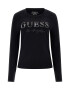 GUESS JEANS Bluza cu decolteu la baza gatului si aplicatie logo - Pled.ro