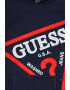 GUESS JEANS Hanorac cu imprimeu logo si buzunar kangaroo - Pled.ro