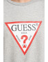 GUESS JEANS Bluza de trening cu decolteu la baza gatului si logo - Pled.ro