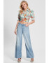 GUESS Camasa crop cu model floral - Pled.ro