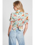 GUESS Camasa crop cu model floral - Pled.ro