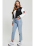 GUESS Jacheta bomber crop cu aplicatii - Pled.ro