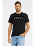 GUESS JEANS Tricou cu decolteu la baza gatului si imprimeu logo - Pled.ro