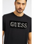 GUESS JEANS Tricou cu decolteu la baza gatului si imprimeu logo - Pled.ro