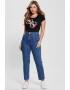 GUESS JEANS Tricou cu decolteu rotund si imprimeu - Pled.ro