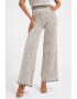 GUESS JEANS Pantaloni cu croiala ampla si animal print - Pled.ro