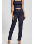 GUESS JEANS Pantaloni cu talie inalta si slituri laterale - Pled.ro