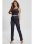 GUESS JEANS Pantaloni cu talie inalta si slituri laterale - Pled.ro