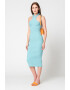 GUESS JEANS Rochie midi halter striata - Pled.ro