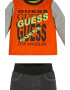 GUESS JEANS Set de bluza si colanti cu imprimeu logo contrastant - 2 piese - Pled.ro