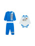 GUESS Set de trening si body cu imprimeu logo - 3 piese - Pled.ro