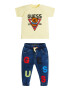 GUESS JEANS Set de tricou cu imprimeu logo si pantaloni jogger - 2 piese - Pled.ro