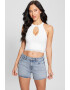 GUESS Top crop cu decupaj - Pled.ro