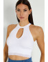 GUESS Top crop cu decupaj - Pled.ro