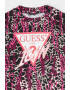 GUESS JEANS Tricou cu decolteu la baza gatului si imprimeu - Pled.ro