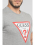 GUESS JEANS Tricou cu decolteu la baza gatului si logo - Pled.ro