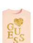 GUESS JEANS Tricou cu decolteu la baza gatului si paiete - Pled.ro