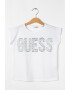 GUESS JEANS Tricou cu logo si decorat cu strasuri - Pled.ro