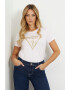 GUESS JEANS Tricou cu logo si strasuri - Pled.ro