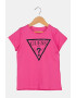 GUESS Tricou de bumbac cu imprimeu logo metalizat - Pled.ro