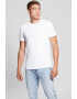 GUESS JEANS Tricou slim fit cu decolteu la baza gatului - Pled.ro