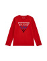 GUESS KIDS Bluza cu logo brodat si decolteu la baza gatului - Pled.ro