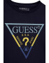 GUESS KIDS Bluza cu logo brodat si decolteu la baza gatului - Pled.ro