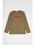 GUESS KIDS Bluza din bumbac organic cu imprimeu logo - Pled.ro