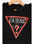 GUESS KIDS Hanorac de bumbac cu buzunar kangaroo - Pled.ro