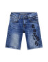 GUESS KIDS Guess Pantaloni scurti cu aspect decolorat si logo brodat - Pled.ro