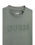 GUESS KIDS GUESS Tricou cu decolteu la baza gatului si logo in relief - Pled.ro