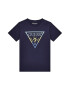 GUESS KIDS GUESS Tricou cu logo brodat si decolteu la baza gatului - Pled.ro