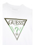 GUESS KIDS Tricou cu logo brodat si decolteu la baza gatului - Pled.ro