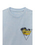 GUESS KIDS GUESS Tricou din bumbac cu decolteu la baza gatului si imprimeu pe partea din spate - Pled.ro