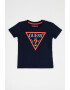 GUESS KIDS Tricou cu decolteu la baza gatului si logo - Pled.ro