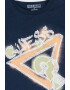 GUESS KIDS Tricou din bumbac cu imprimeu logo supradimensionat - Pled.ro