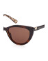 GUESS Ochelari de soare cat-eye unisex cu brate contrastante - Pled.ro