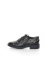 Guess Pantofi Oxford negri de piele cu tinte - Pled.ro