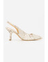 Guess Pantofi slingback de piele cu toc inalt - Pled.ro