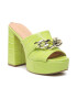 GUESS Papuci flip-flop dama 302053582 Piele ecologica Verde - Pled.ro