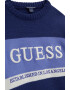 GUESS KIDS GUESS Pulover cu logo brodat si decolteu la baza gatului - Pled.ro