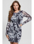 GUESS Rochie cambrata cu model foto - Pled.ro