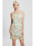 GUESS Rochie cu decolteu pe umeri si imprimeu floral - Pled.ro