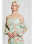 GUESS Rochie cu decolteu pe umeri si imprimeu floral - Pled.ro