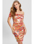 GUESS Rochie cu decolteu pe umeri si imprimeu floral - Pled.ro