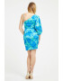 GUESS Rochie cu decolteu pe un umar si model floral - Pled.ro