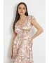 GUESS Rochie maxi evazata cu slit frontal - Pled.ro