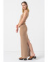 GUESS Rochie maxi tricotata fin cu slit pe partea din spate - Pled.ro