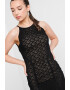 GUESS Rochie maxi tricotata fin cu slit pe partea din spate - Pled.ro